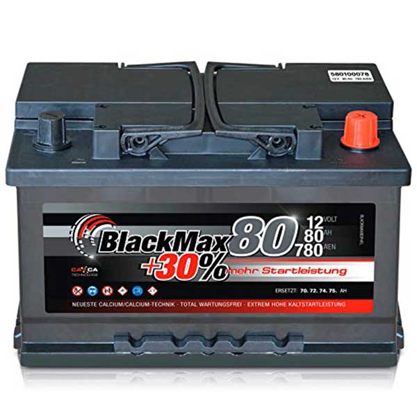 BlackMax Autobatterie 80Ah